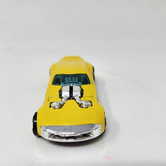 Hot Wheels 2005 Nitro Doorslammer Diecast Car Yellow W/ Checkered Graphics & Red - Picture 4 of 7